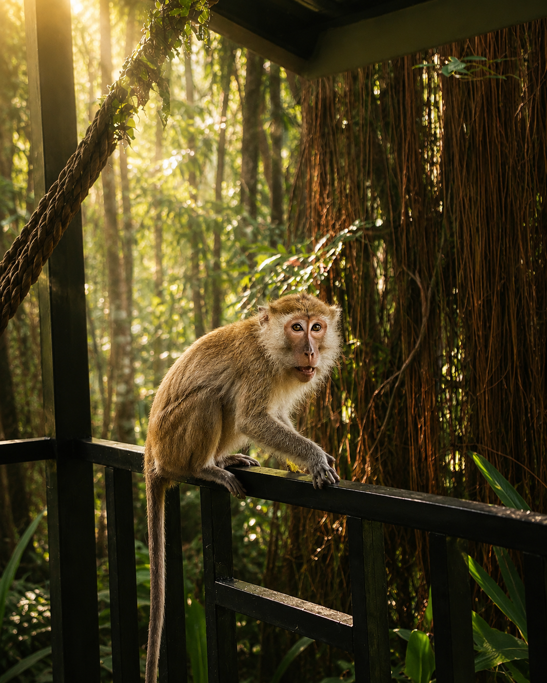 Tropical wildlife photographed around Vanara Resort